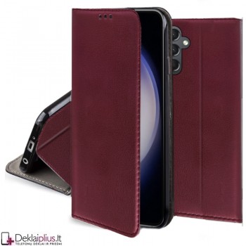Telone dirbtinės odos dėklas - bordo spalvos (Samsung S24 Plus) Telone dirbtinės odos dėklas - bordo spalvos (Samsung S24 Plus)